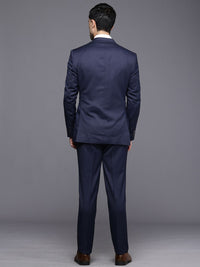 Raymond Slim Fit Self Design Notched Lapel Single-Breasted Formal 3 Piece Suits