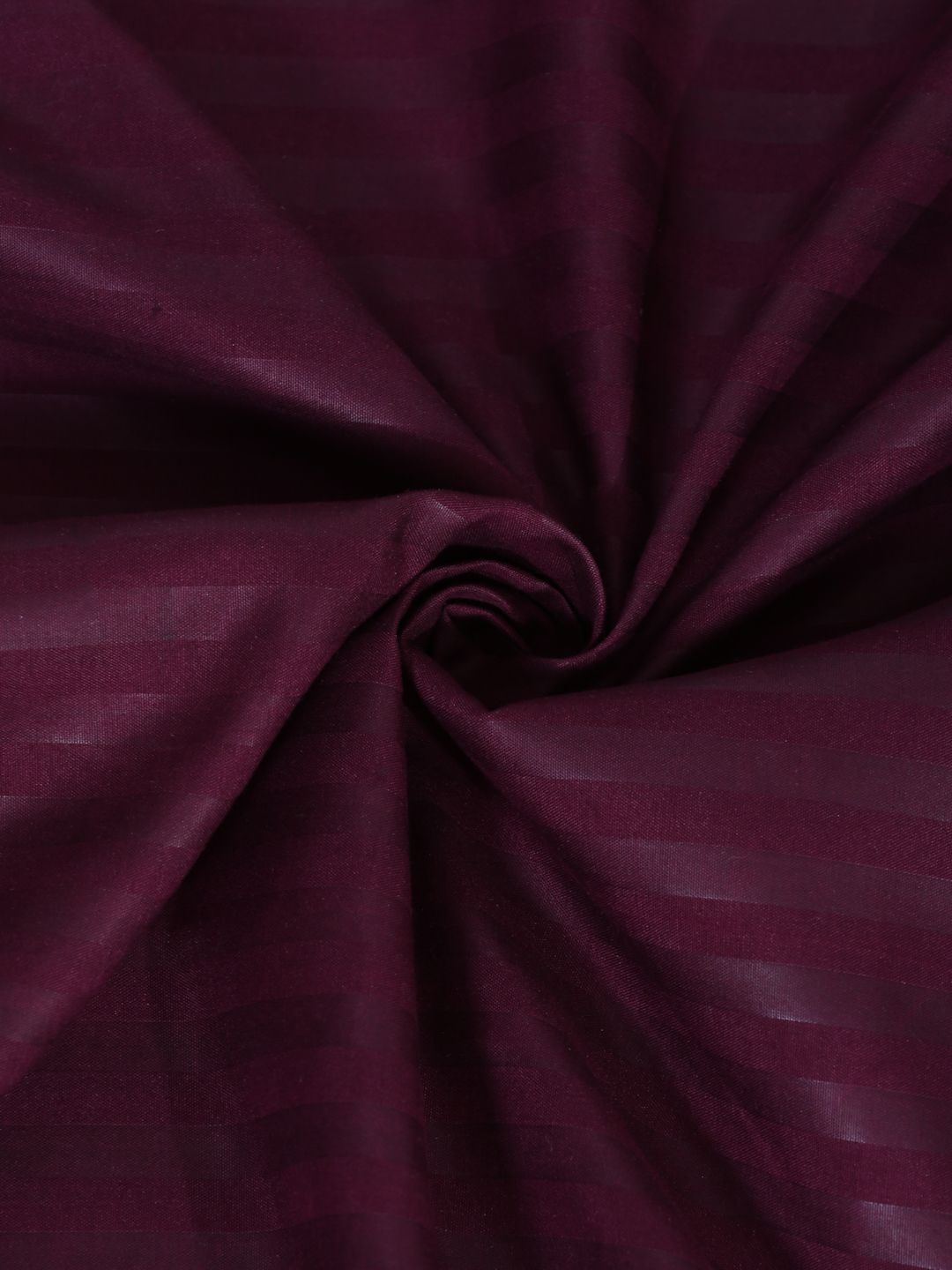 HOSTA HOMES Purple Striped Fitted 280 TC Single Bedsheet with 1 Pillow Covers