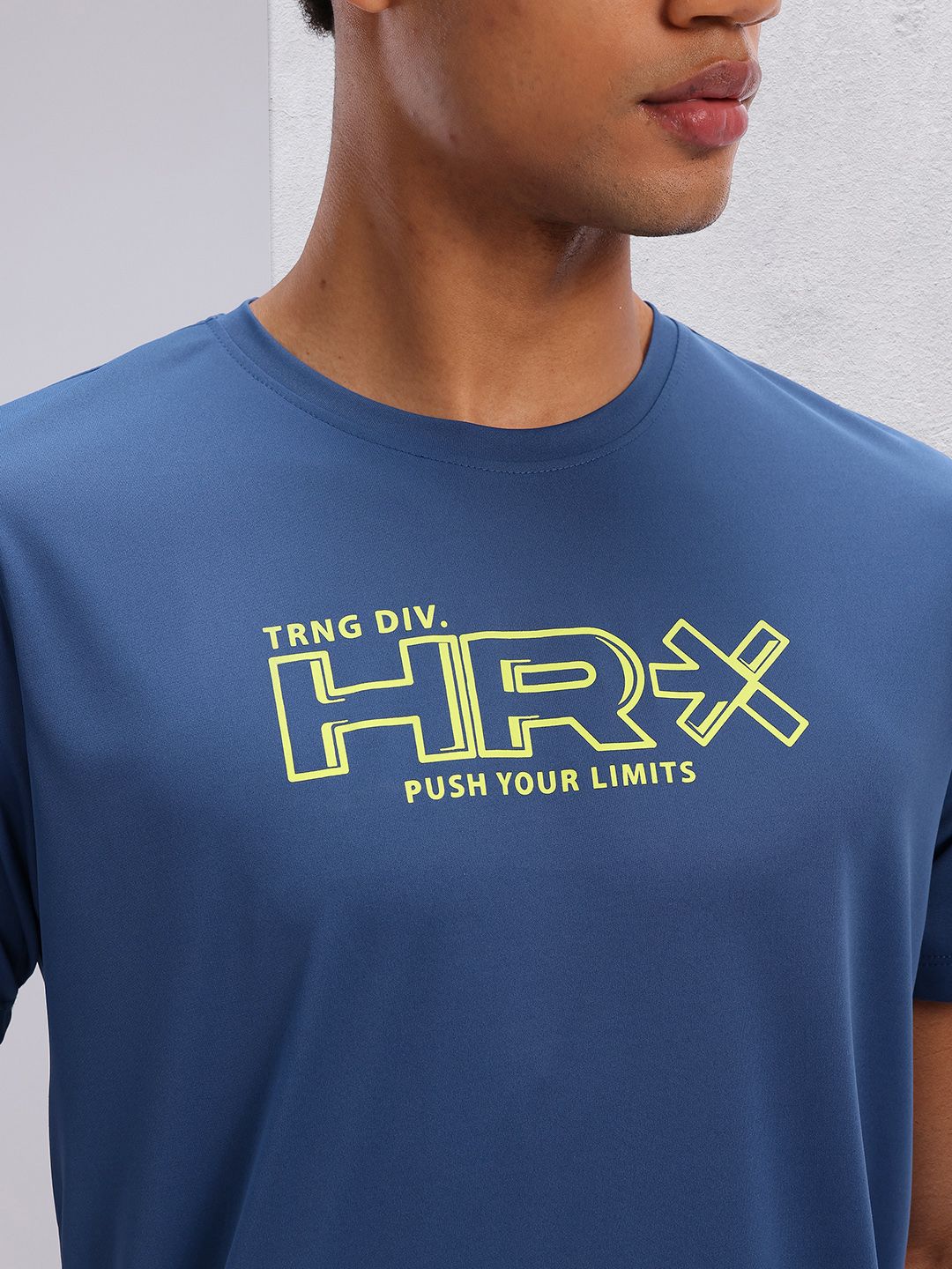 HRX by Hrithik Roshan Brand Logo Print Training T-shirt