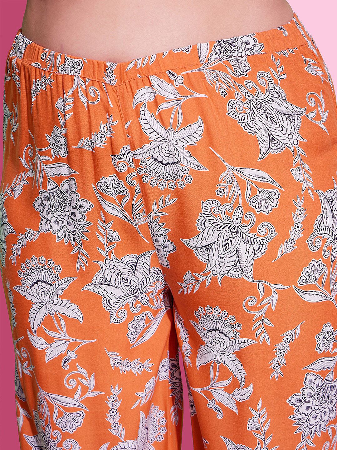 SASSAFRAS Curve Printed Top With Trousers