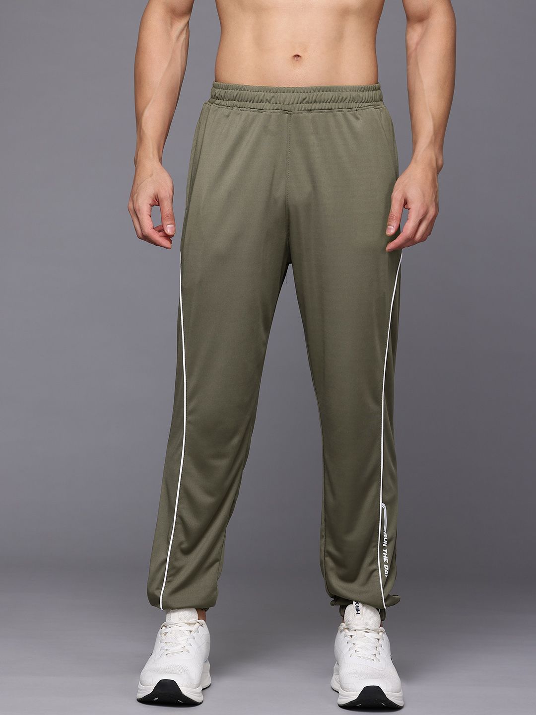 HRX by Hrithik Roshan Men Rapid Dry Side Striped Running Joggers