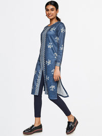 Global Desi Floral Printed Kurta