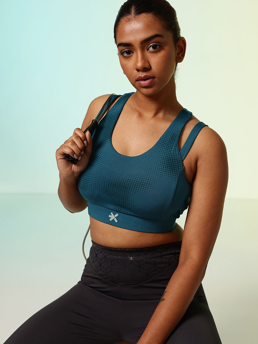 HRX by Hrithik Roshan Lightly Padded Rapid-Dry Running Bra HR_AW24_W_BA_KRNV004_03_B