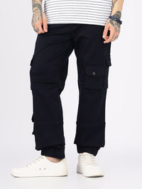 Eszett Lelaki Cotton Regular Fit Cargos Trousers