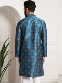 SOJANYA Floral Printed Mandarin Collar Straight Kurta