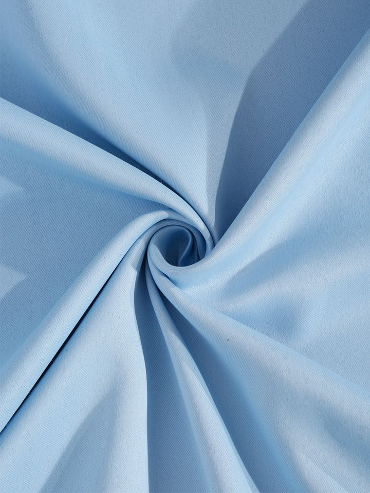 Cortina Blue 2 Pieces Black Out Door Curtains