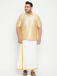 VASTRAMAY Men Gold-Toned Premium Casual Shirt