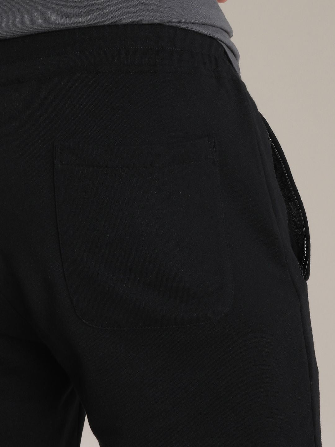 The Indian Garage Co Men Black Solid Slim Fit Jogger