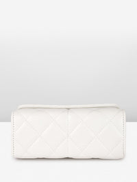 DressBerry Textured Structured Shoulder Bag with Quilted