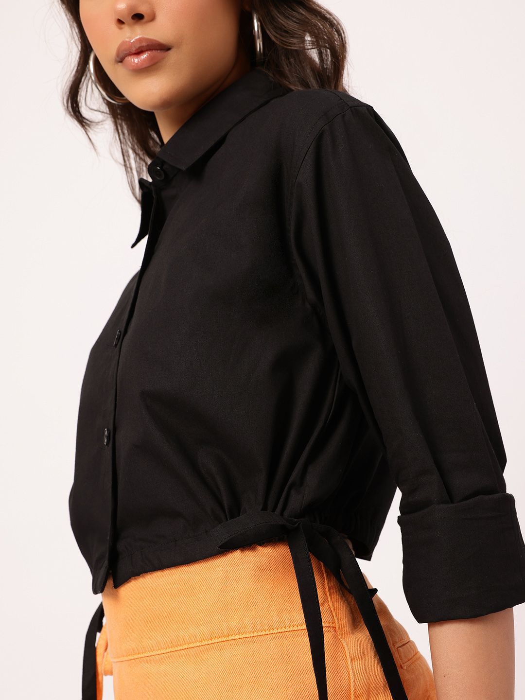 DressBerry Crop Craze Tie-Up Shirt