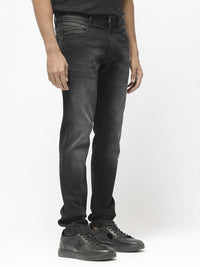 RARE RABBIT Men Hawkins Mid-Rise Slim Fit Stretchable Cotton Jeans