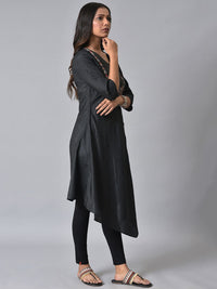 W Ethnic Motifs Yoke Design Thread Work A-Line Kurta