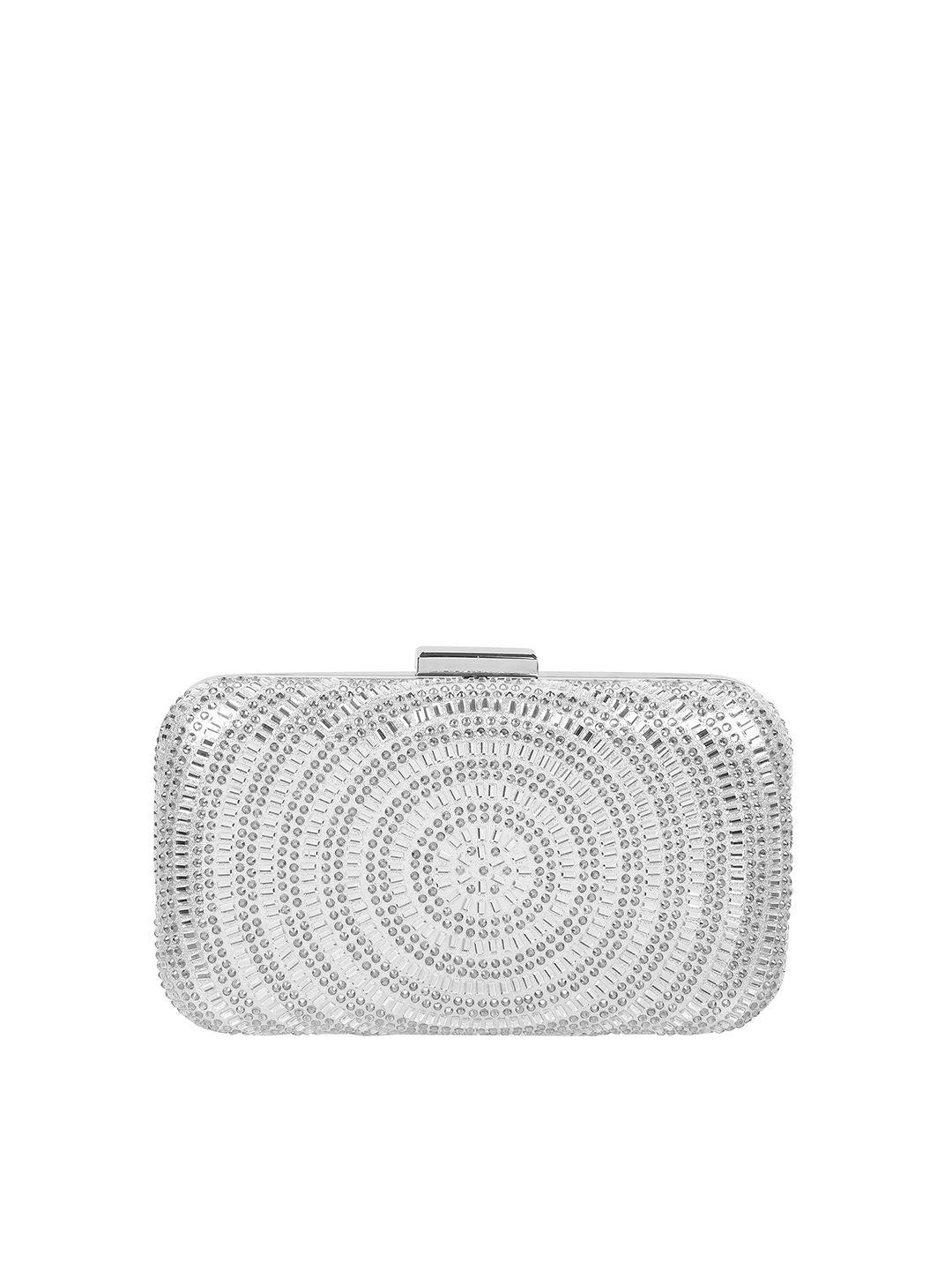 Metro Embellished Box Clutch