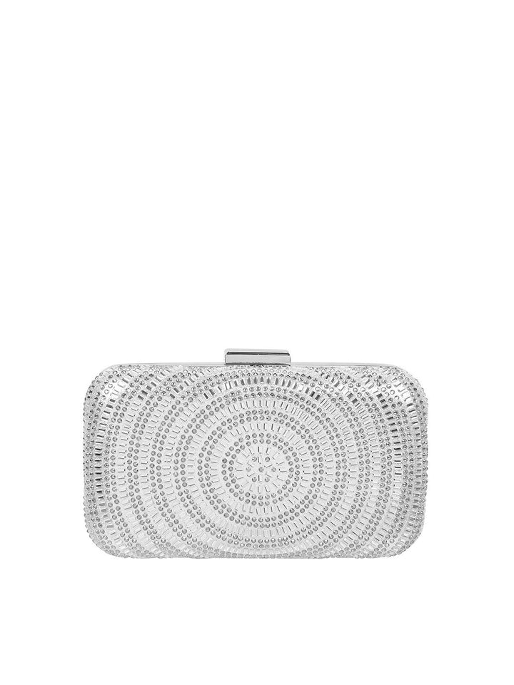 Metro Embellished Box Clutch
