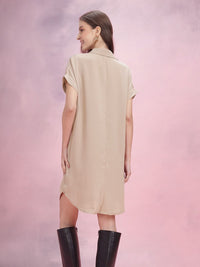 DressBerry Twisted Detailed Shirt-Style Dress