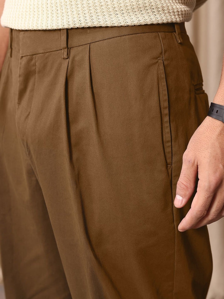 Mr Bowerbird Men Oversized Fit Pleated Trousers