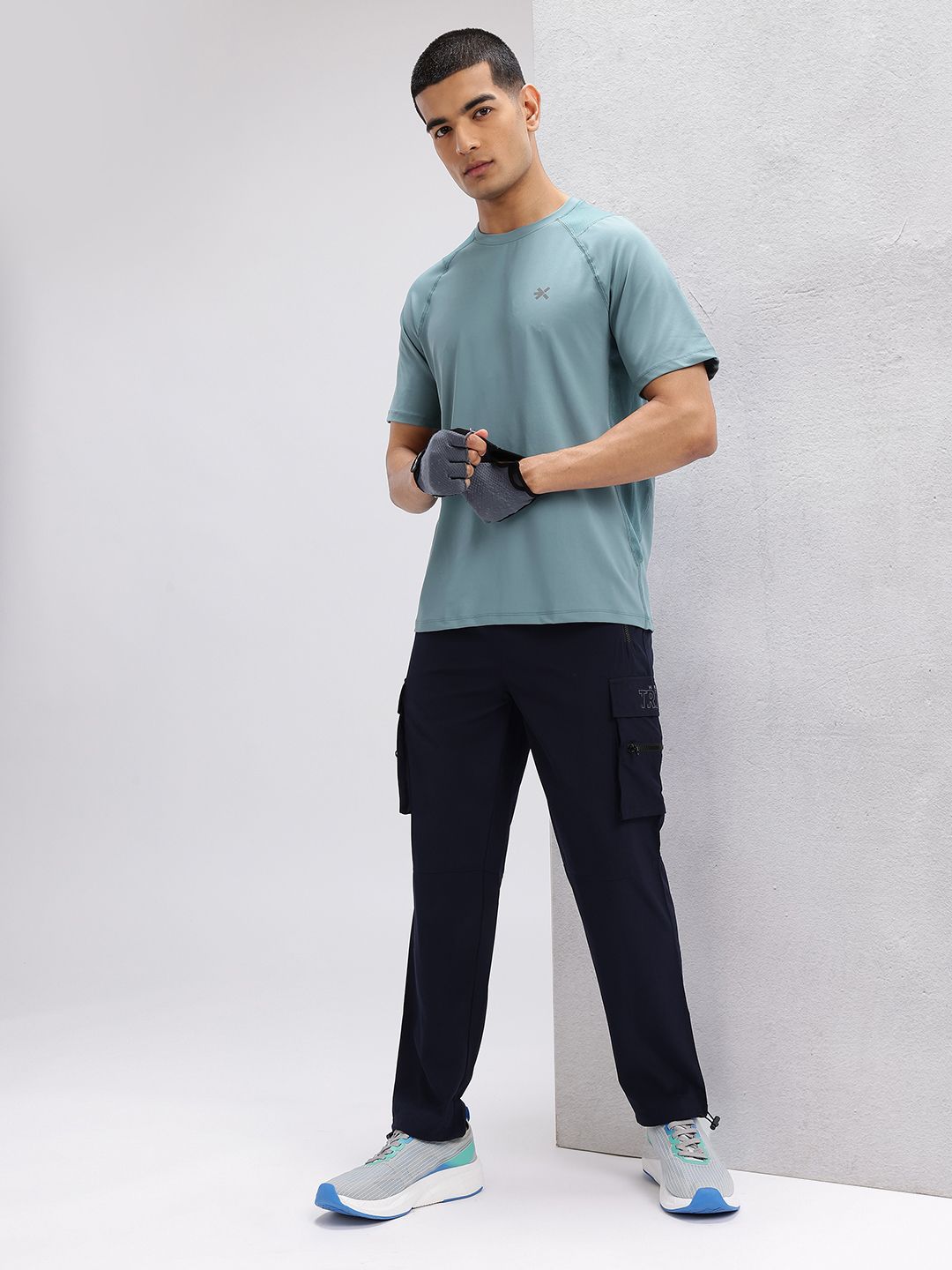 HRX by Hrithik Roshan Mesh Panel Back Rapid-Dry Training T-shirt
