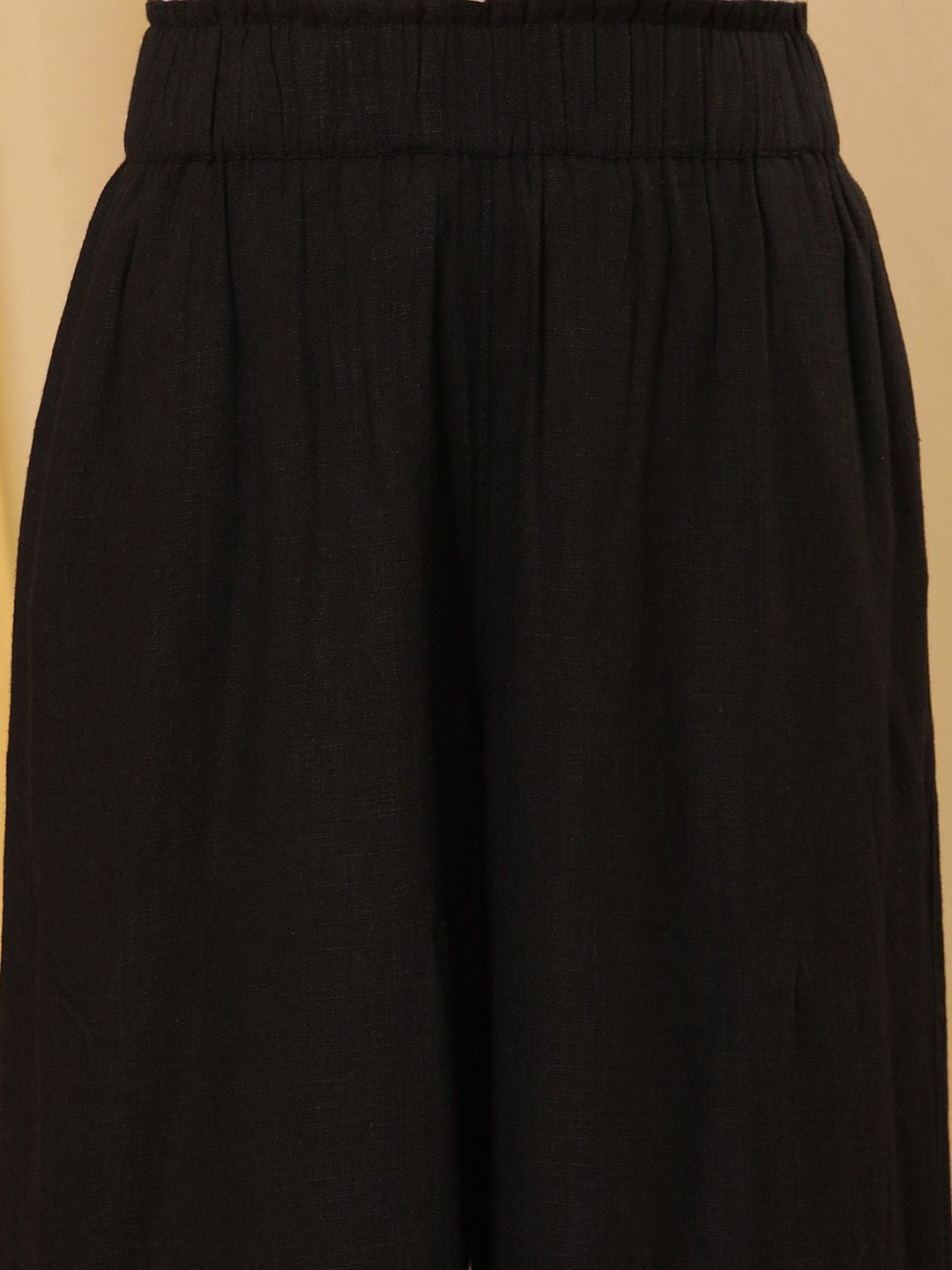 W Women Straight Fit Pleated Parallel Trousers