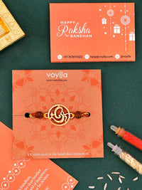 Voylla Om Rudraksha Benang Manik Rakhi