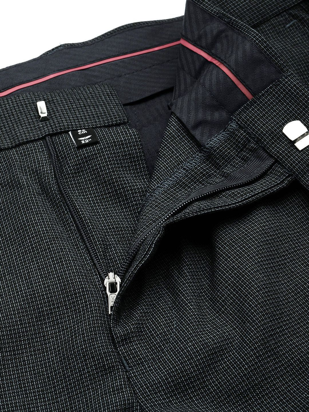 Park Avenue Men Textured Formal Trousers