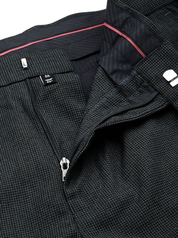 Park Avenue Men Textured Formal Trousers
