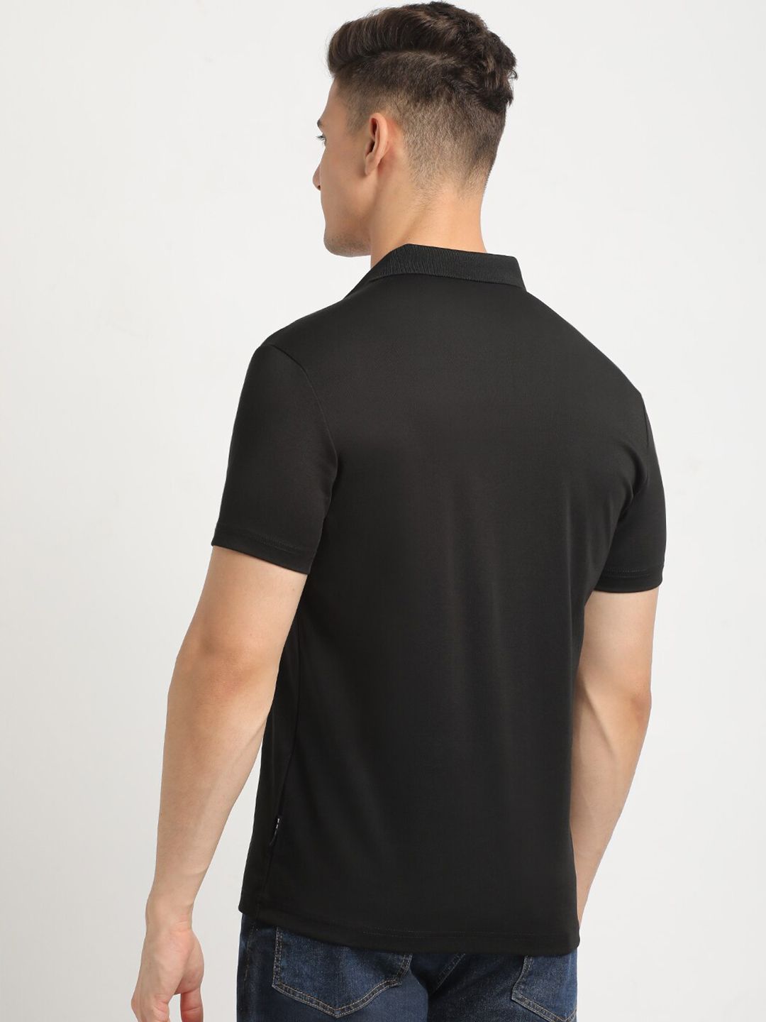 THE BEAR HOUSE Polo Collar Short Sleeves Slim Fit T-shirt