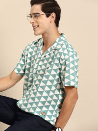 DENNISON  Smart Block Printed Casual Shirt