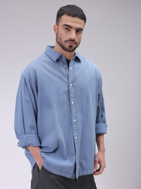 The Indian Garage Co Men Cutaway Collar Checked Cotton Oversized Casual Shirt