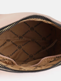 DressBerry Peach-Coloured Solid Sling Bag