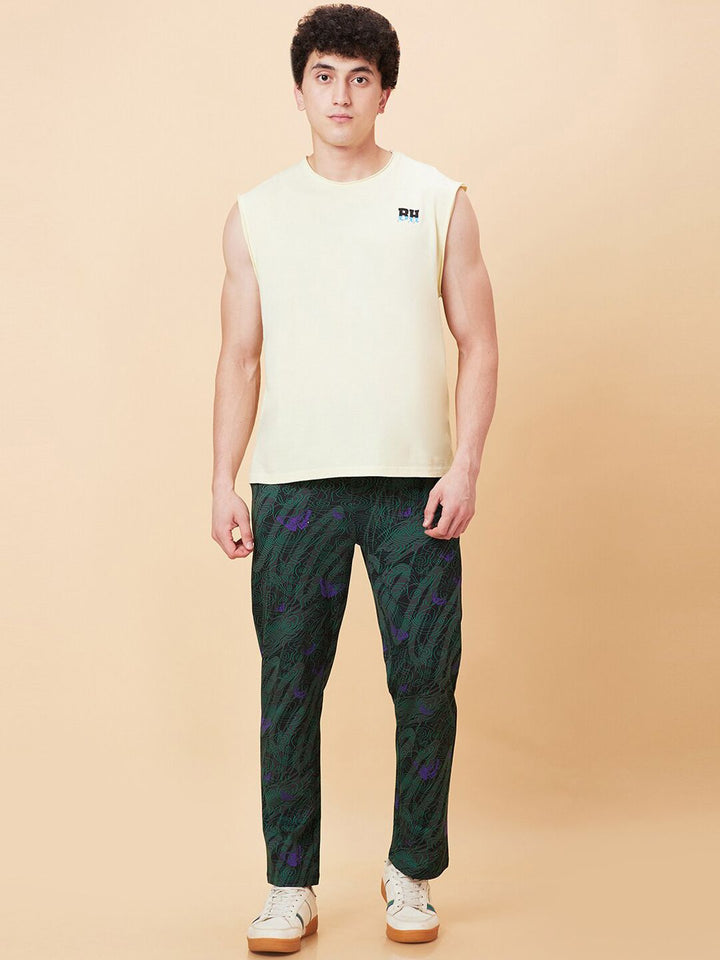 Being Human Men Abstract Printed Regular Fit Track Pants