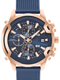 French Connection Men Stainless Steel Bracelet Straps Chronograph Watch FCH003UM