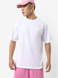 Bewakoof Men White Oversized T-shirt