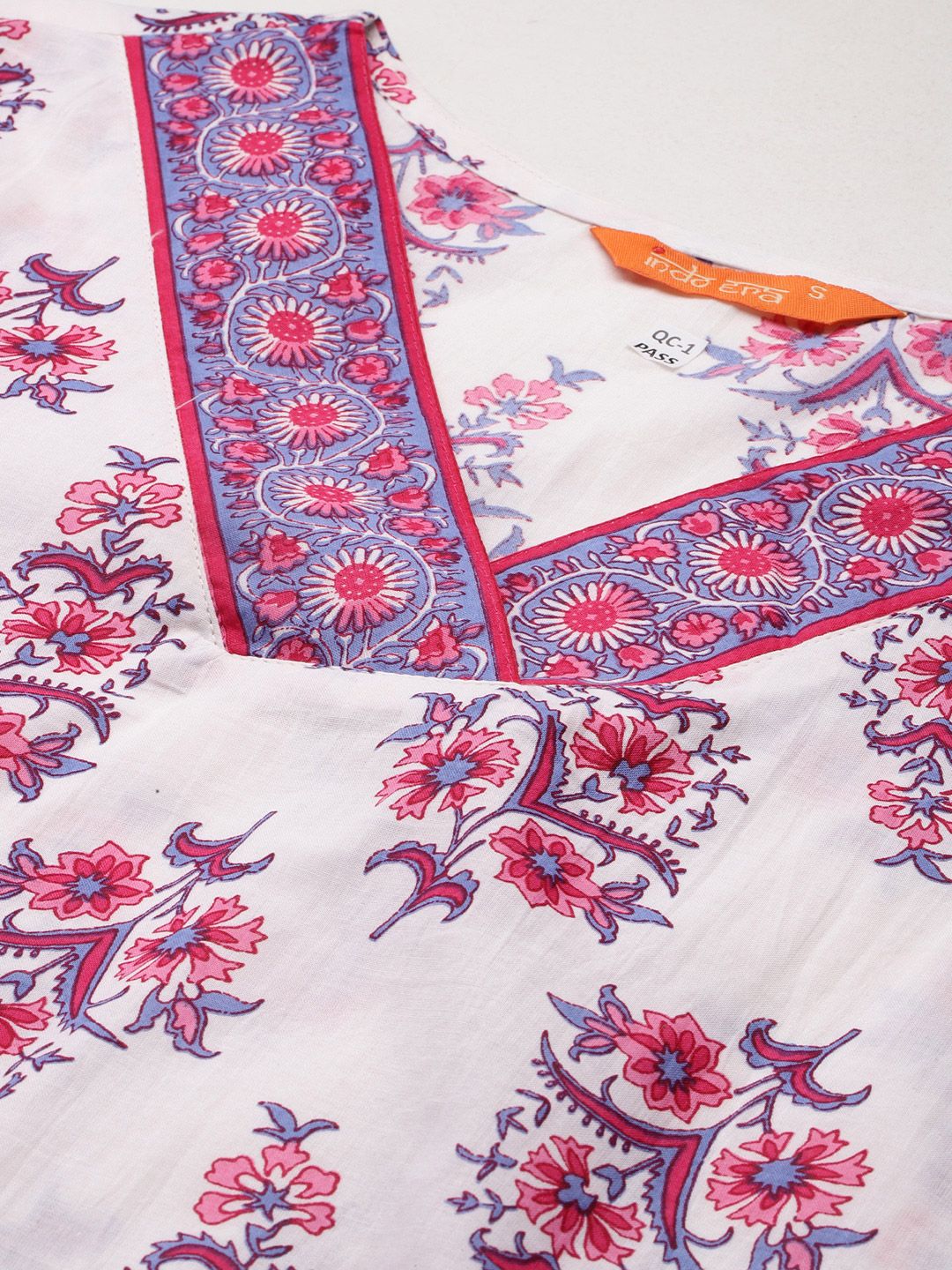 Indo Era Women Floral Printed Regular Pure Cotton Kurta with Palazzos & With Dupatta