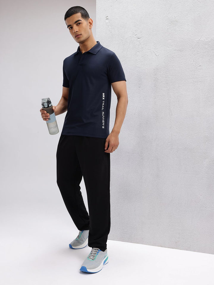 HRX by Hrithik Roshan Placement Print Polo Collar Running T-shirt