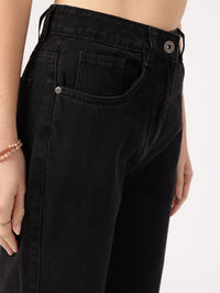 DressBerry Women Rebel Slash Knee Straight Fit Pure Cotton Jeans