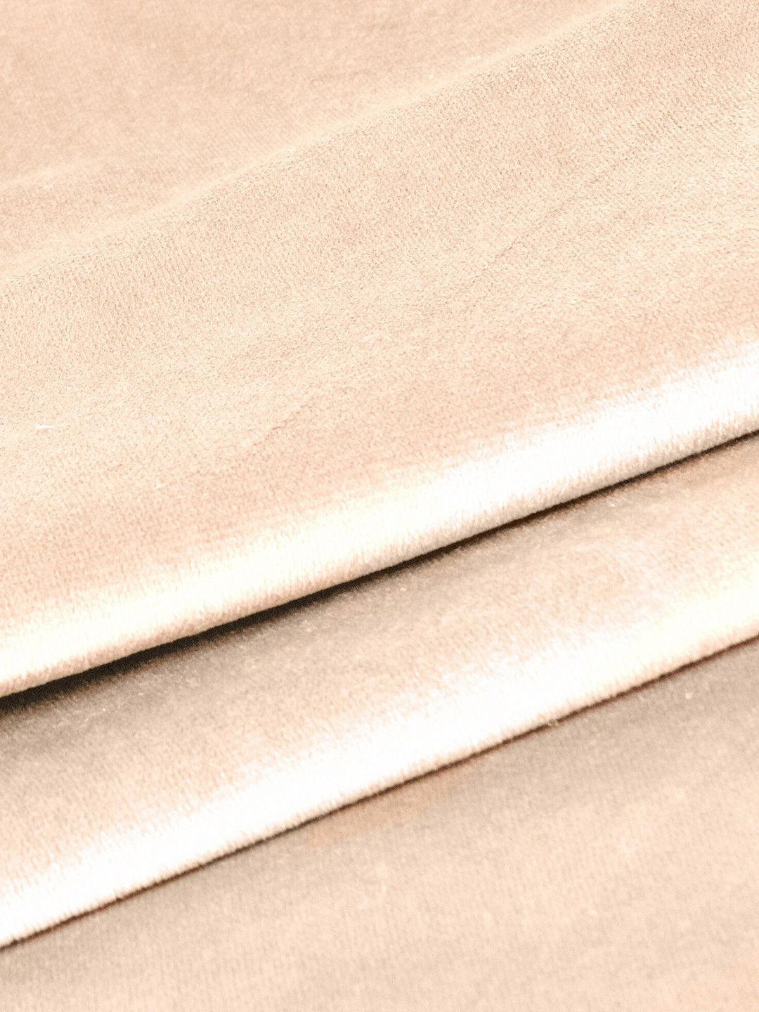 STITCHNEST Beige 5 Pieces Velvet Square Cushion Covers