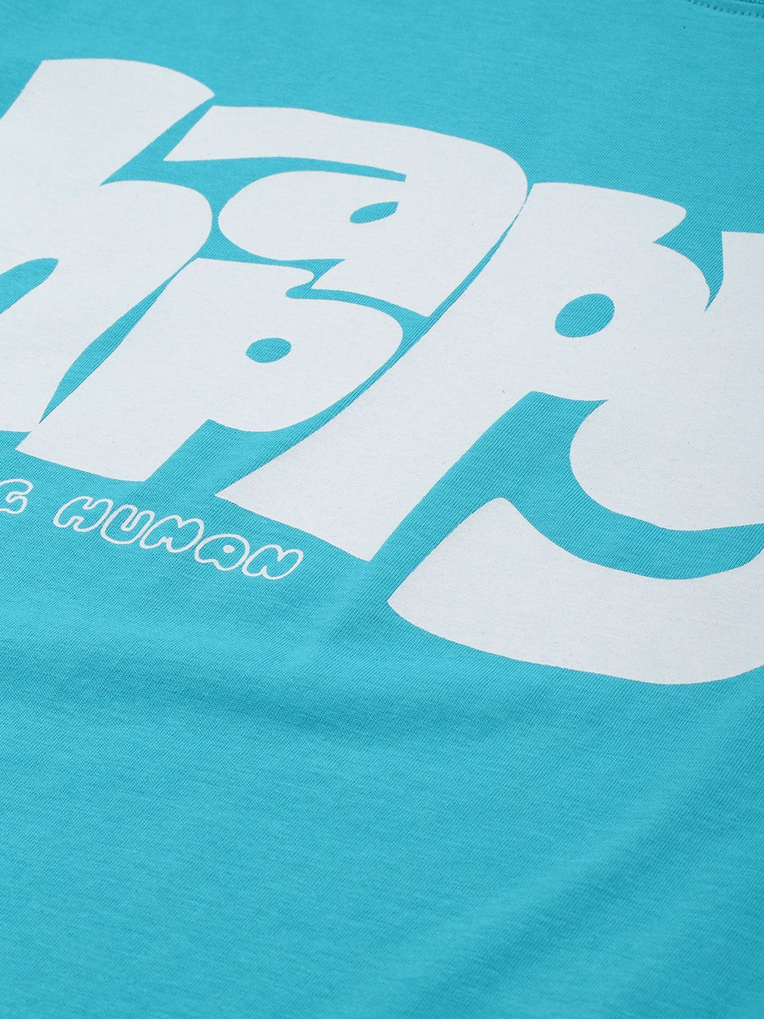 Being Human Pure Cotton Typography Printed T-shirt