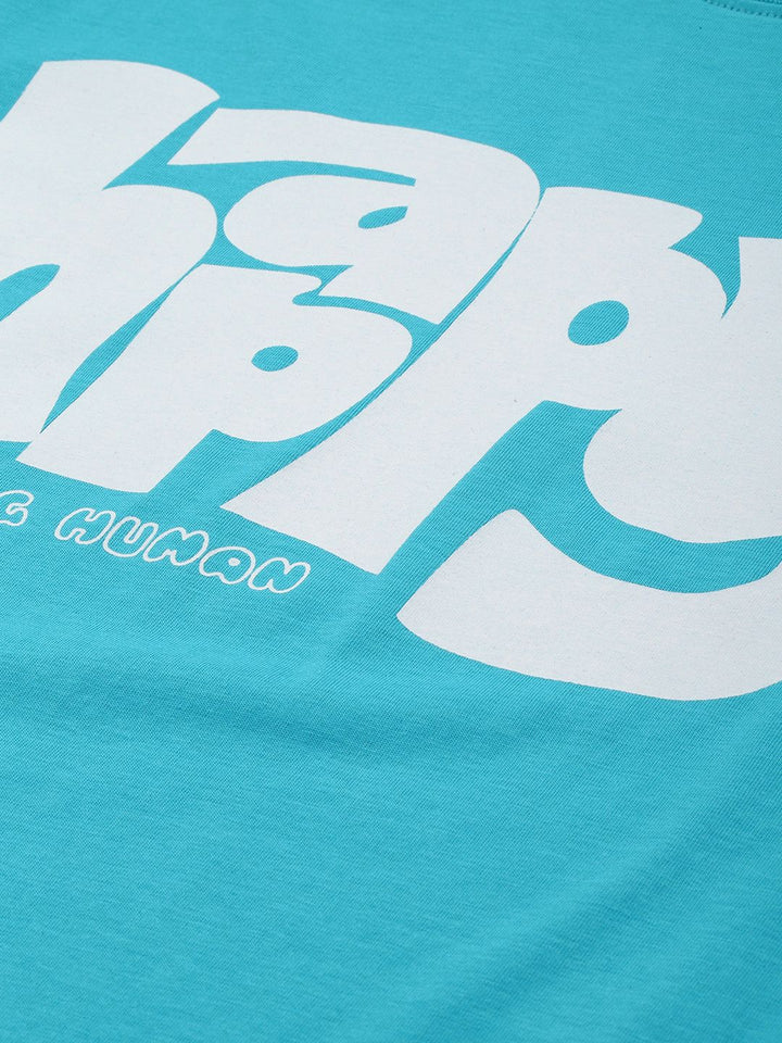 Being Human Pure Cotton Typography Printed T-shirt