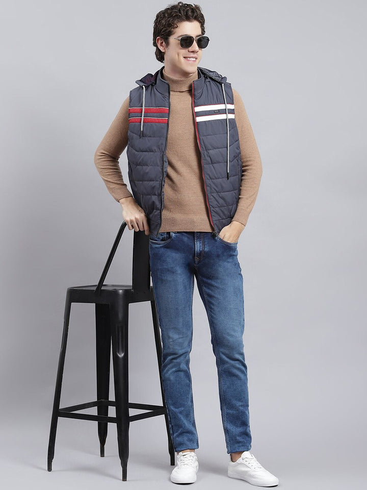 Monte Carlo Striped Lightweight Puffer Jacket