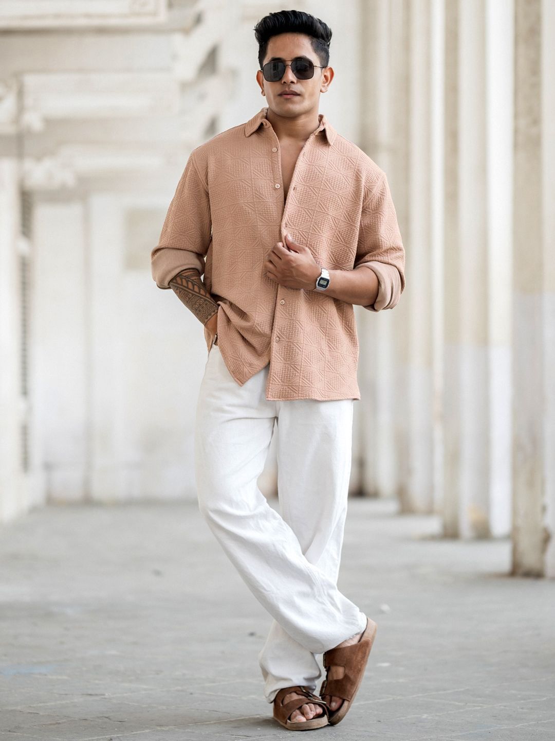 Powerlook Men Opaque Casual Shirt