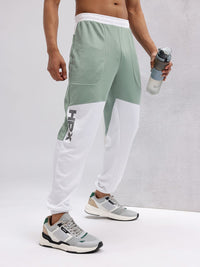 HRX by Hrithik Roshan Men Colourblocked Mid-Rise Rapid-Dry Running Joggers