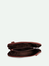 ZOUK Ethnic Motifs Printed Structured Sling Bag
