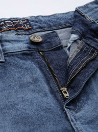 The Indian Garage Co Men Blue Slim Fit Light Fade Stretchable Jeans