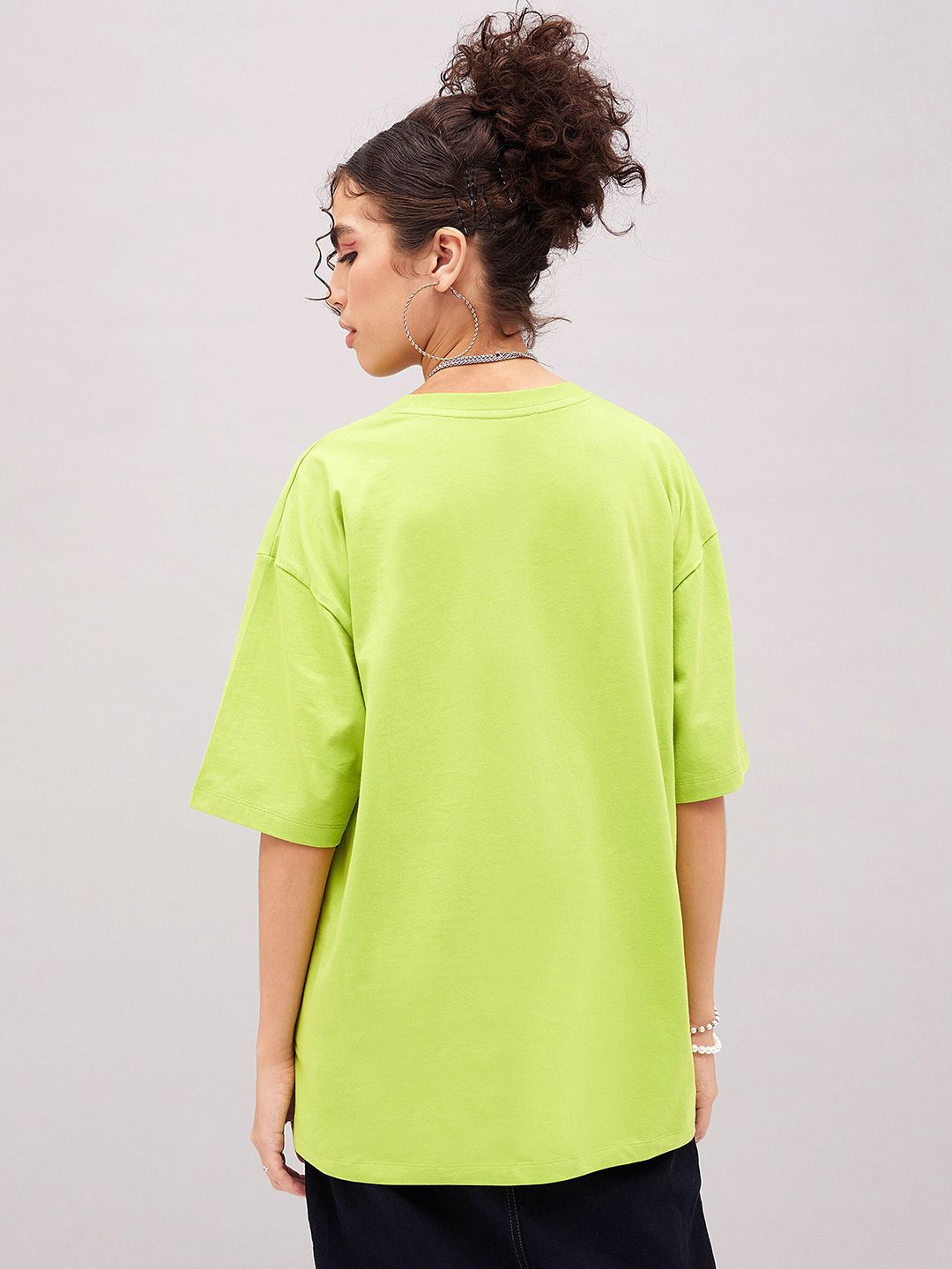 SASSAFRAS Graphic Printed Pure Cotton Oversized T-shirt