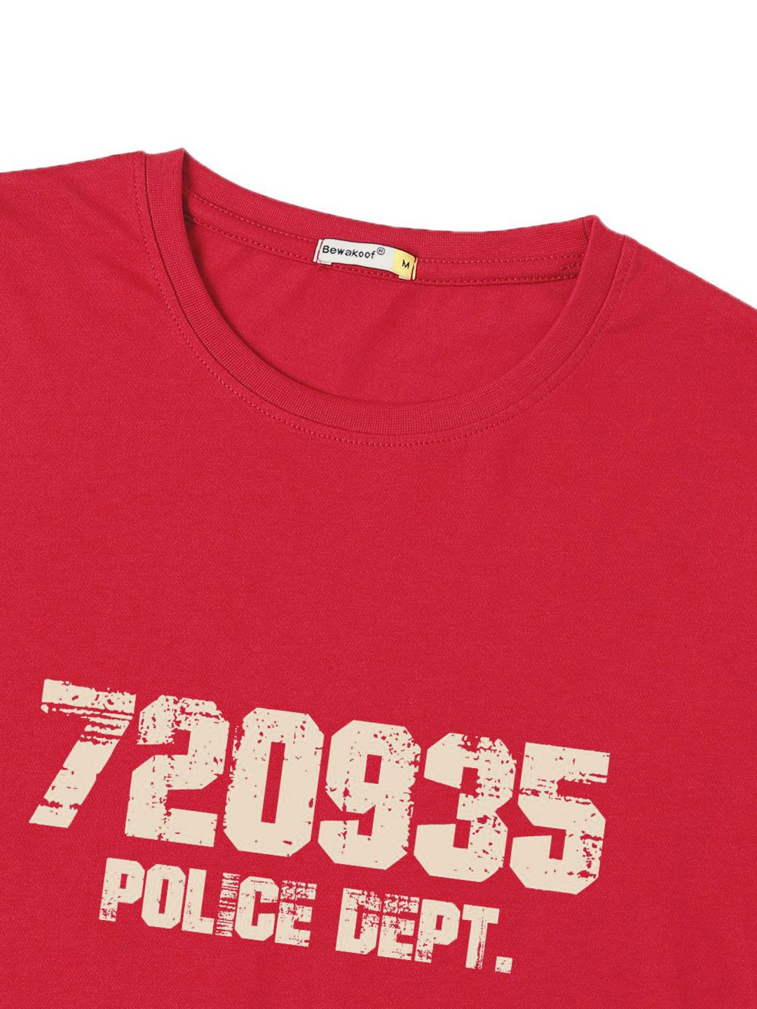 Bewakoof Men Typography Printed Round Neck Cotton T-shirt