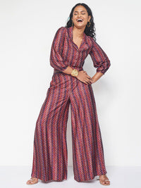Global Women Desi Printed Shirt With Trousers Coords