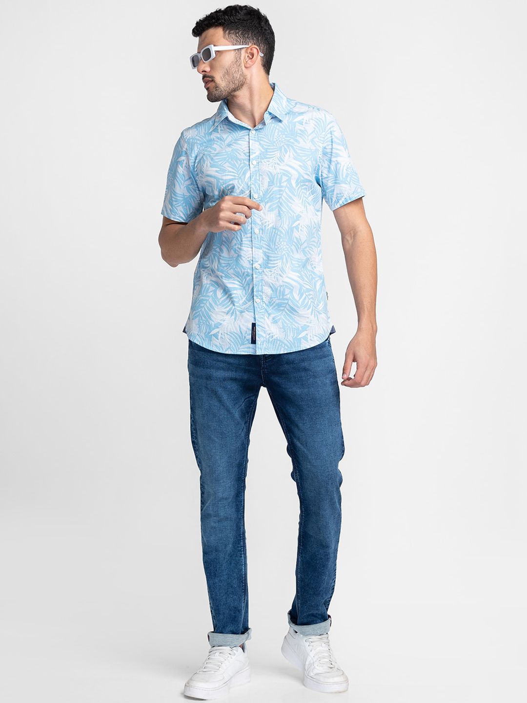 Being Human Men Straight Fit Light Fade Jeans