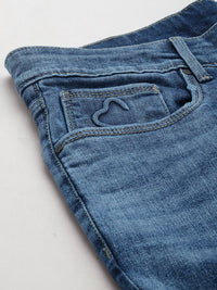 Being Human Men Skinny Fit Low Distress Heavy Fade Stretchable Jeans