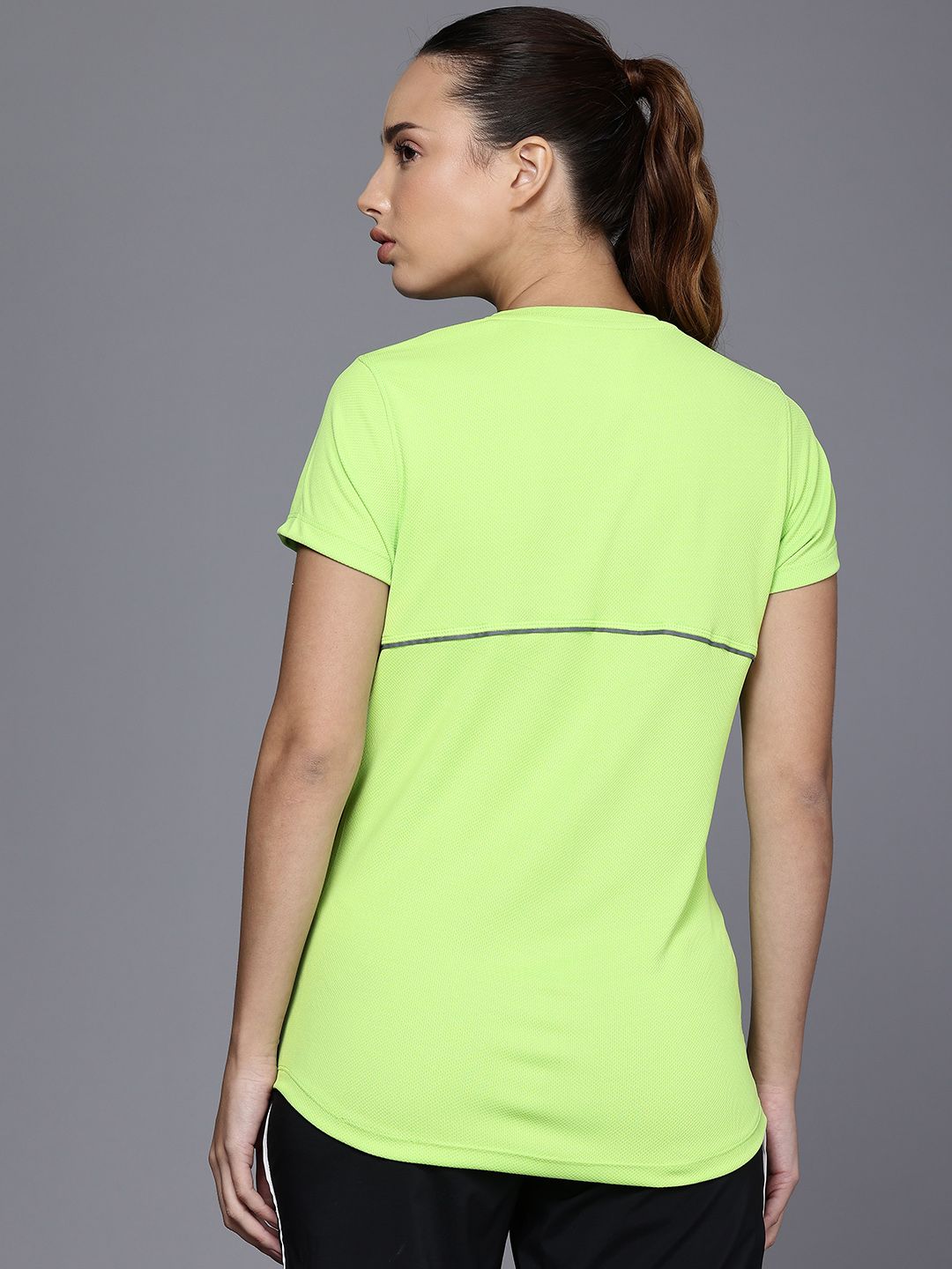 HRX by Hrithik Roshan Brand Logo Printed Rapid-Dry Anti-Microbial Finish Running T-shirt