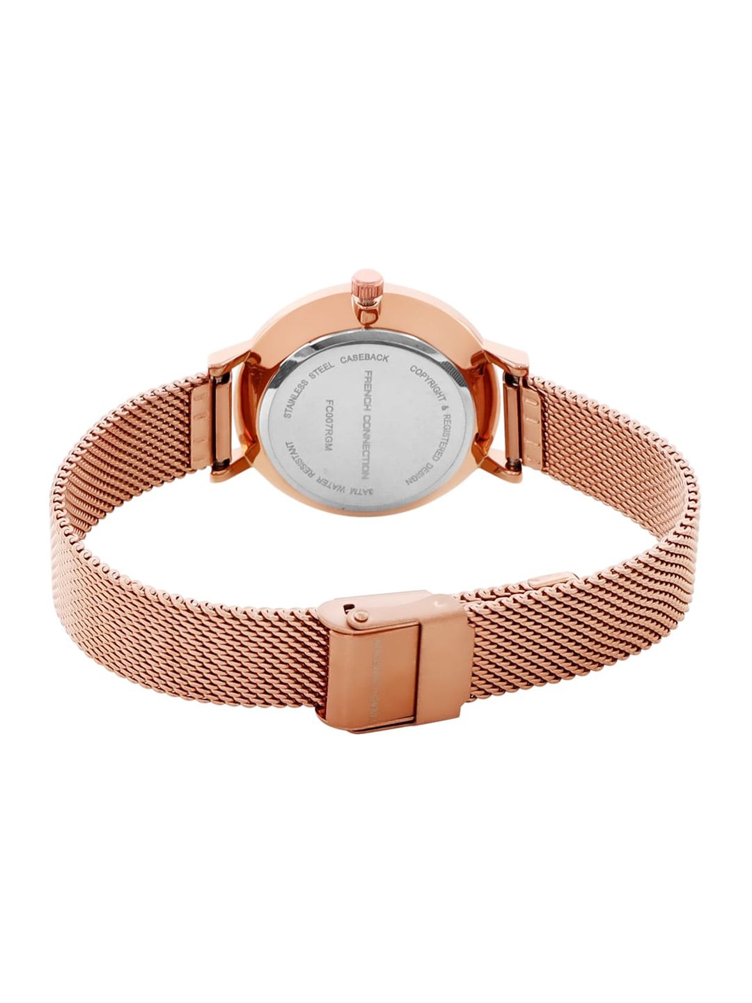 French Connection Women Multicoloured Dial & Multicoloured Stainless Steel Bracelet Style Straps Analogue Watch
